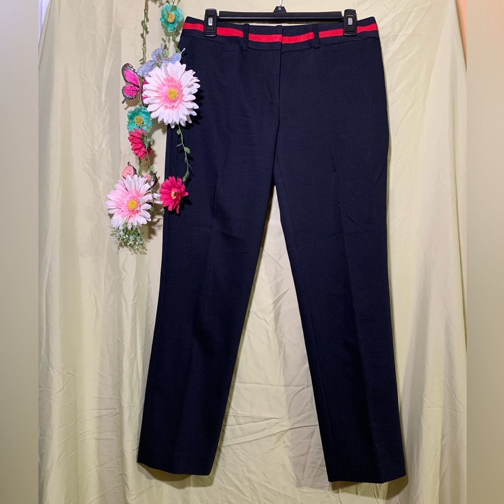 Tommy Hilfiger Navy Pants with Red Accents